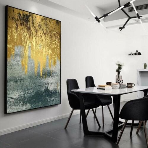Oil Painting by Hand Modern Abstract art oil painting on canvas Unframed canvas painting bedroom decor