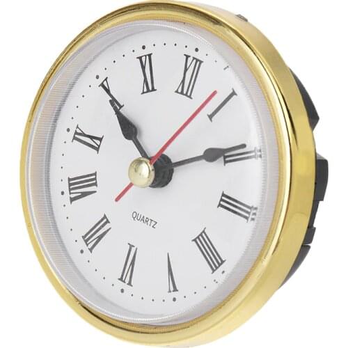 10pcs Mayitr Round Wall Clock Head 2-1/2" (65mm) DIY Clock Quartz Movement Insert Roman Numeral Tools Home Decor