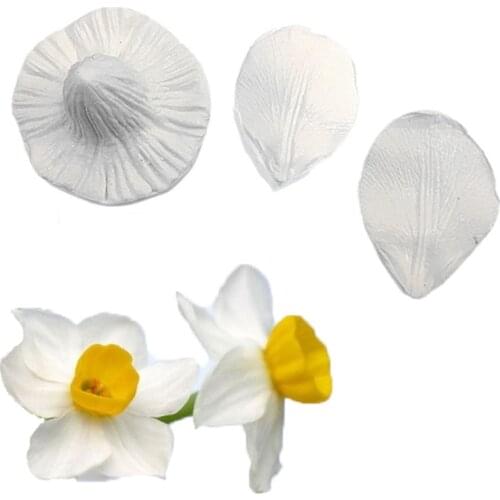 Daffodils Petals Silicone Moulds Fondant Cakes Decor Tools Silicone Molds Sugarcrafts Chocolate Baking Tools Cakes Gumpaste Form