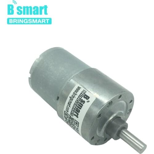 Bringsmart Micro Motor 12V DC 24V Reversed 7-1600RPM Speed Control Gearbox Gears Metal Mini Electric Motor FOR Smart DIY Engine
