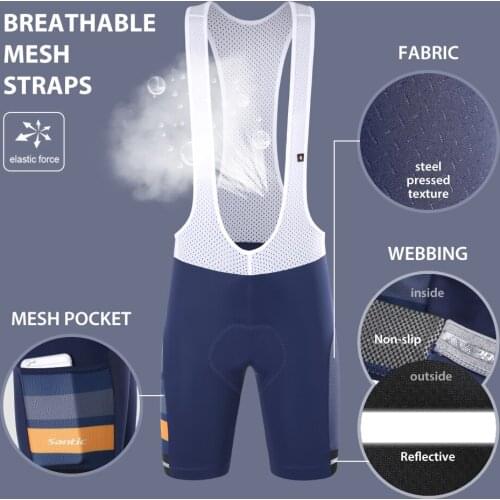 Men Cycling bib shorts Summer 4D Padded Cycling MTB Road Ciclismo Bicycle bib shorts Bottom WM0C05119