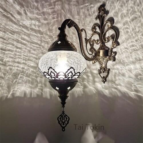 Newest style Turkey ethnic customs Hollow carving lamp Romantic cafe restaurant bar tree pendant light Streamline glass lighting