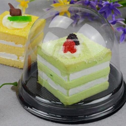 20 Sets of Cake Packaging Display Mousse Plastic Plastic Box Transparent Pastry Biscuits Boxs Raspberry Gift Party Food Boxes