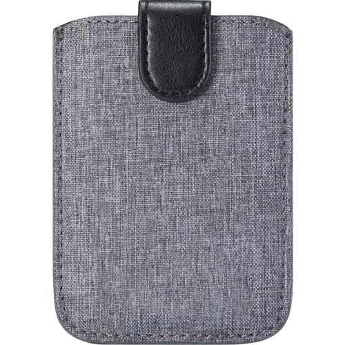 Stick On Wallet Phone Back Universal Card Holder Case Canvas Portable Pouch Coin Pocket Fashion Adhesive Credit