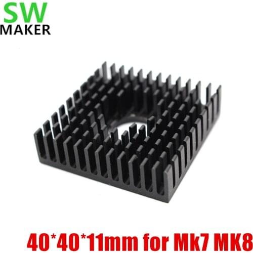SWMAKER Heat sink 40*40*11mm heat sink for Mk7 MK8 extruder Reprap 3D printer accessories