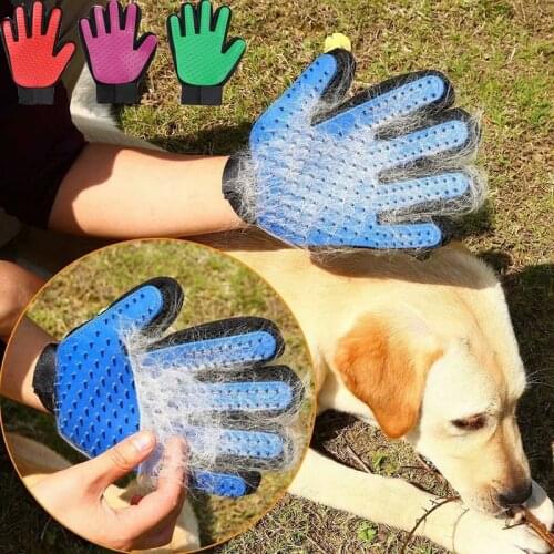 Rubber Pet Grooming Glove for Dog Cat Hair Remover Gloves Clean Deshedding Massage Puppy Dog Comb Tool Pet Hair Remover Brush