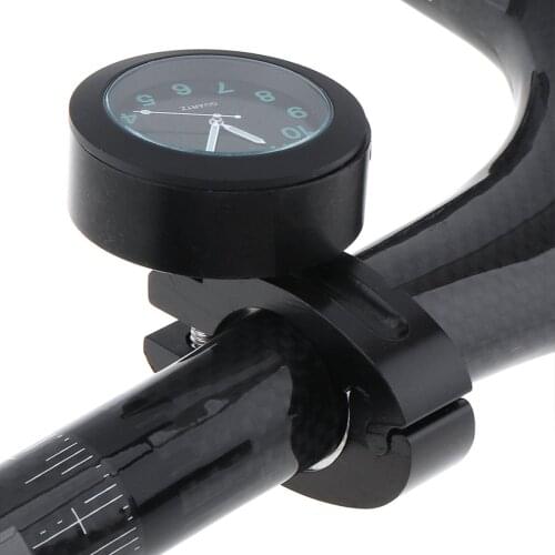Universal Waterproof Bike Watch Glow In Dark Clock Motorcycle Alluminum Alloy Dial Mini for Mounting Bicycle Handlebar Dropship