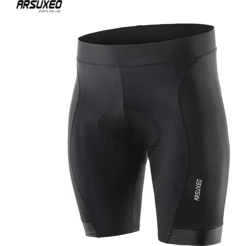 ARSUXEO 2019 Mens Cycling Shorts 3D Padded Shockproof Tights Mountain Bike Bike Shorts Bicycle MTB Road Downhill Bermuda 563