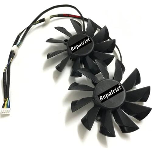2 Pcs/Lot PLD10015B12H DC 12V 0.55A Video Card Fan For MSI N680GTX GTX680 graphics card cooling