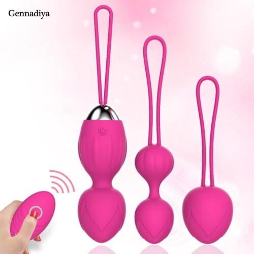Vibrating Egg Silicone Kegel Ball Vagina Tighten Pussy Massage Clit Stimulator Wireless Remote G Spot Vibrator Sex Toy for Women