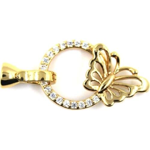 Findings Women Fashion Beads Pearls Bracelets Metal Clasps Accessories Jewelry Making DIY 925 silver Plating Connector Clasps