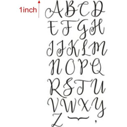 1inch About Alphabet Embosser Stamp Uppercase And Lowercase Fondant Stamps Sticky Decorating Fondant Cutter Sugarcraft DIY