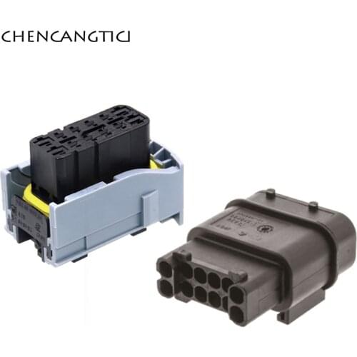 1 Set 12 Pin Way Tyco Automotive Waterproof Connector Car Wiring Harness Socket Plug For Heavy Duty Urea Pump 284849-1 284848-2