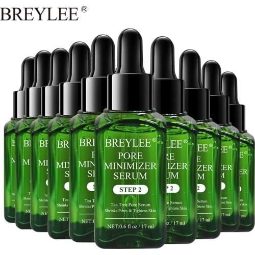BREYLEE Pore Refining Serum Shrink Pores Tightens Skin Care Essence Moisturizing Whitening Anti-aging Oil Control Essence 10pcs