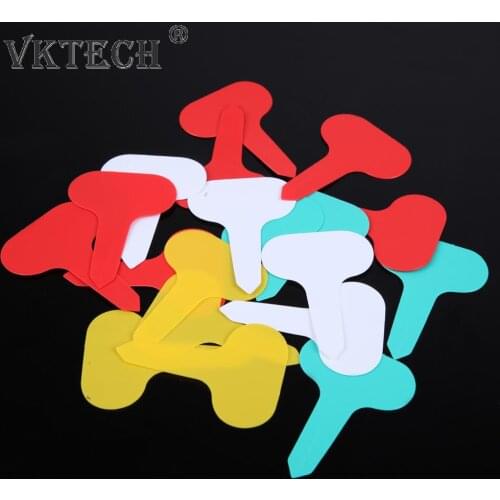 100pcs Plastic Nursery Lable T-type Sign Reusable Waterproof Garden Plant Label Flower Tree Tag Mark 6.8x4.8x2.8cm
