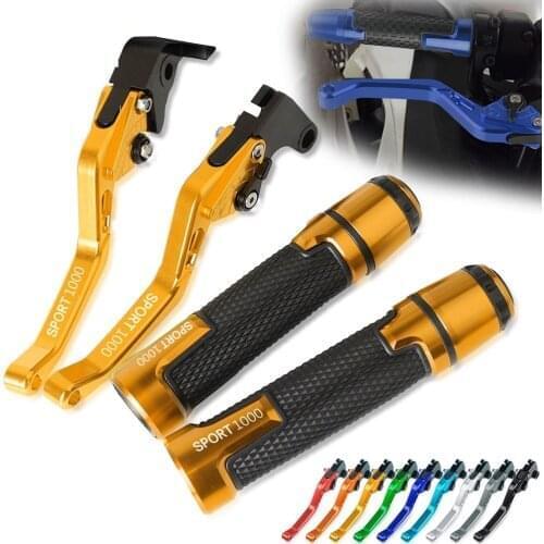 1000 Sport 1000 Brake Handle Clutch Levers Thruster Grip Handle Bar Cap End Plugs For DUCATI SPORT1000 2006 2007 2008 2009