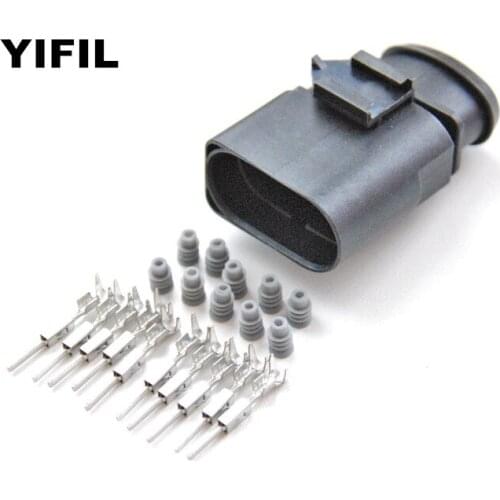 2/4/10pcs/lot 10 Pin/Way 1.5mm Auto Headlight Plug Headlamp Connector For AUDI VW Skoda VAG group 6X0 973 815 or 1J0 973 815