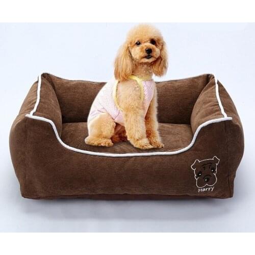 4 Color Crate Pad Deluxe Dog Bed for Small Medium Large Dog Soft Bedding Moisture Proof Bottom for All Seasons Puppy Dog House