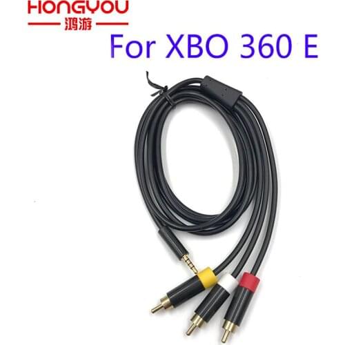 5Pcs 1.8m 6FT RCA 480i Audio Video Optical Cable Digital AV Cord Adapter For Microsoft For Xbox 360 E Console Video Game