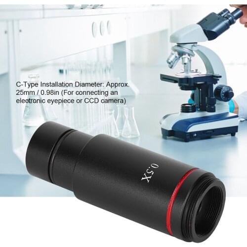 Usb microscope 0.5X C Mount Microscope Camera Adapter Lens 25mm for Electronic Eyepiece CCD Camera microscope and soldering
