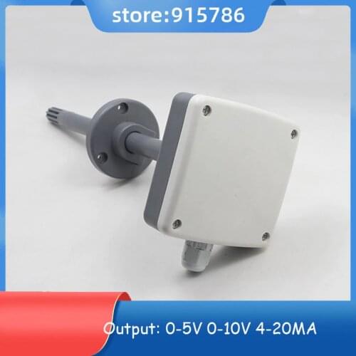 Analog high-precision air duct temperature and humidity transmitter inserted into the pipeline temperature sensor current 4-20mA