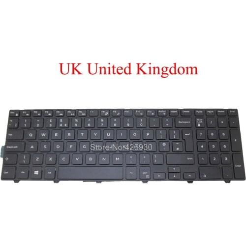UK Keyboard For DELL For Inspiron 15 3541 3542 3543 5542 5545 5547 5551 5552 5555 5557 5558 5559 5759 7557 United Kingdom 0N3PXD