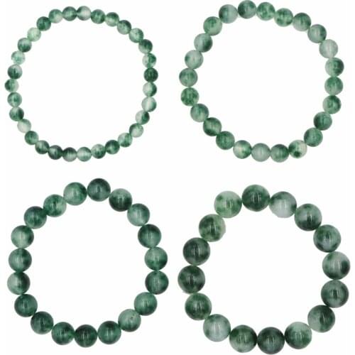 High Grade Beads Bracelet for Women Natural Stone Jades Stetch Bracelets Bangle Wholesale Handmade Wristband Jewelry 19cm B366