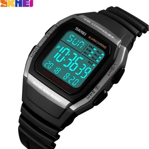 SKMEI New Digital Electronic Mens Watches Sport Waterproof Wristwatch Military Army Clock Gifts For Male Relogio Masculino