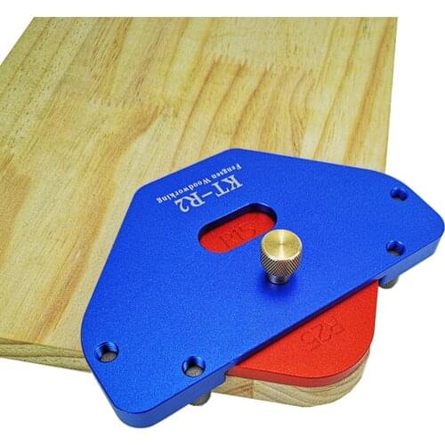 Woodworking Machinery Parts Positioning Template Wood Milling Trimming Positioner Accessories Steel C Angle Fillet Arc KT-R2