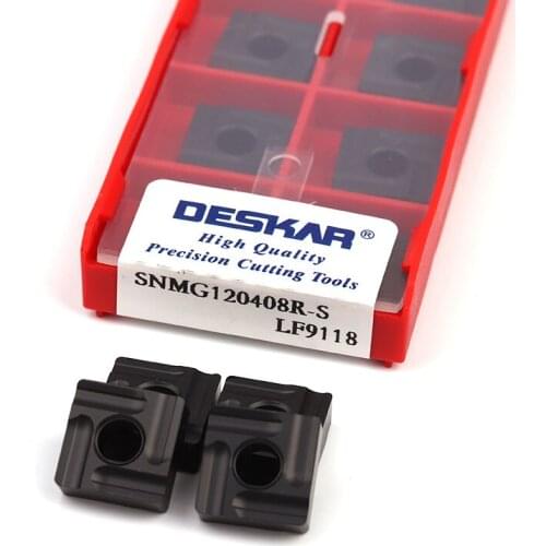DESKAR SNMG120408 R-S L-S TM LF9118 DESKAR high quality turning tool carbide blade CNC lathe cutting blade for steel parts