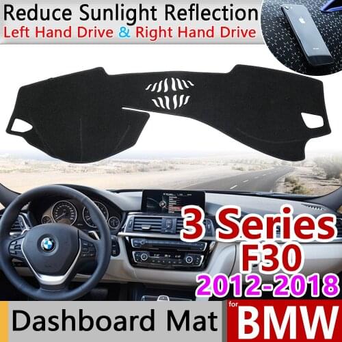 For BMW 3 Series F30 2012~2018 Anti-Slip Anti-UV Mat Dashboard Cover Pad Dashmat Protect Carpet Accessories 318i 320i 325i 328i