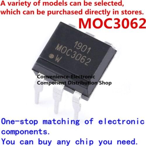 10 PCs/pack MOC3062 MOC3062M DIP6 DIP-6 triac output photoelectric coupler