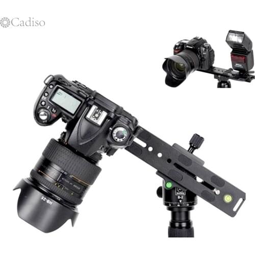Cadiso Manbily PU-240 Quick Release Plate Camera Pan tilt Horizontal Tripod Photo Universal DSLR Extended Double QR Plate