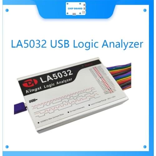 Kingst LA5032 USB Logic Analyzer 500M max sample rate,32 Channels,10B samples, MCU,ARM,FPGA debug tool, English software