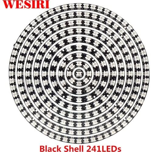 WESIRI WS2812B DIY LED Ring 1 8 12 16 24 32 40 48 60 93 241 Bits LEDs WS2812B SK6812 5050 Built-in RGB Addressable DC5V LED Ring
