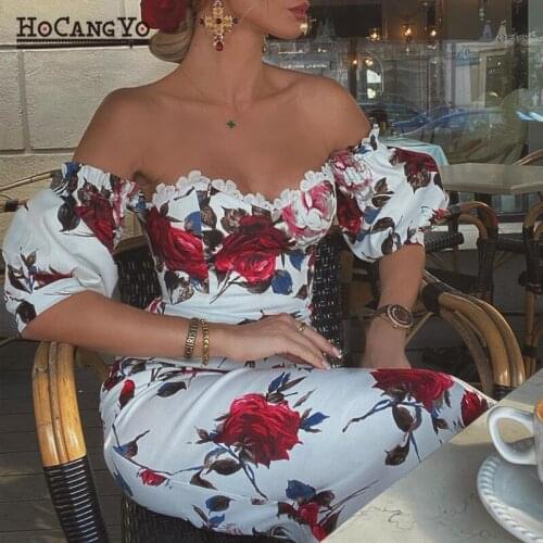 Summer Dresses for Women Plus Size Mermaid Dress Ruffles Sleeve Floral Lace Trim Midi Dress Women Bodycon Sexy Party Dresses