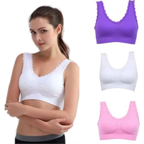Summer Sexy Active Bra for Women Underwear Tops Lace Bra Push Up Seamless Casual Bra Sleeping