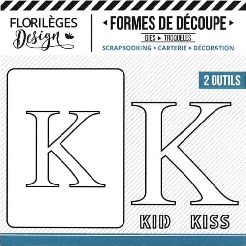 K Letter Metal Cutting Dies for DIY Scrapbooking Photo Album Decorative Embossing PaperCard Crafts Die 2021