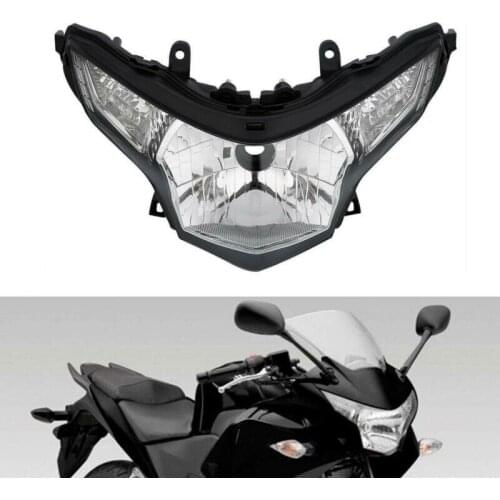 Motorcycle Clear Front Headlight Headlamp Head Lights Assembly For Honda CBR250R 2008-2013