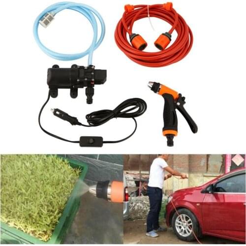 New 6L/min 130PSI High Pressure Car Water Pump Car Cleaning Kit 70W 12V DIY Auto Washing Tools Set Water Saving Car Accessaries