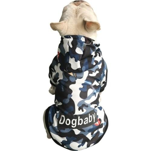 Pet Clothing Autumn&Winter Camouflage Hoodie Dog Biped Hooded Battle Fatigues Clothes for Small Dog Puppy Personality Coat