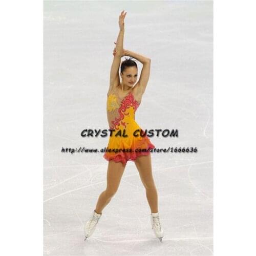 Crystal Custom Figure Skating Dresses Girls New Brand Ice Skating Dresses For Competition DR4584