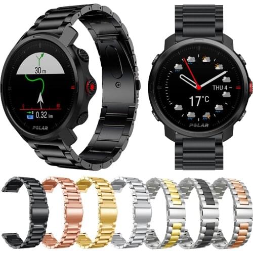 22mm Stainless Steel Strap Replacement Band For Polar Grit X Strap for Polar Vantage M Bracelet Watchbands