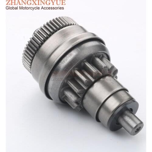 Scooter Starter Motor Clutch Gear for PIAGGIO Fly 4T Motore Chn 50 06-07 Nrg purejet 50cc 02-10 96922R 100254700 14T/55T
