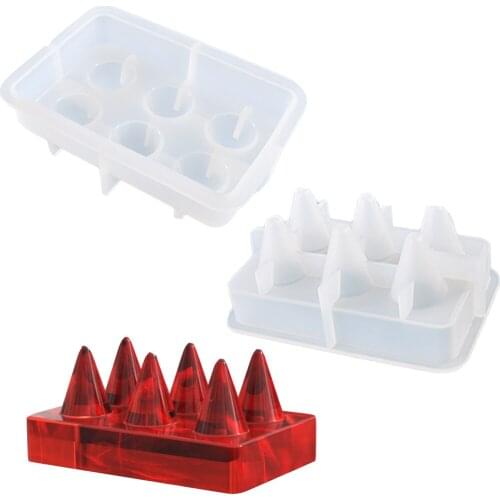 Silicone Molds Craft Set Water Drop Cone Ring Holder For Ornaments Simple Jewelry ring Display Craft Mould making tool supplies