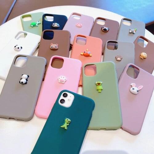 3D Cute Cat Silicone Case For Samsung Galaxy A51 A71 4G 5G A41 A31 A21 A21S A11 A01 Core A81 A91 Soft TPU Phone Cases Cover Etui