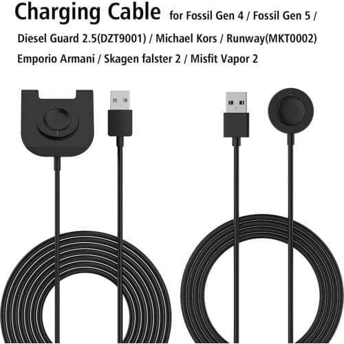Smartwatch Charger for Fossil Gen 4 HR/Sport Heart/Rate Venture HR/Explorist HR/Gen 5 Carlyle/Julianna Charging USB Cable Magnet