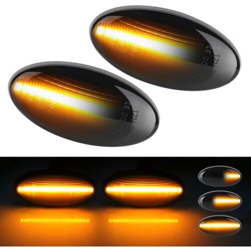 LED Dynamic Turn Signal Light Flowing Water Side Marker Indicator Light Sequential Blinker Light for Subaru Forester Impreza