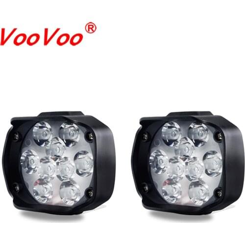 VOOVOO Led Work Light 15W 1500LM Moto Motorcycles 9 Led Headlight Lamp Scooters Fog Light Working Spotlight 6500K White DC 9-85V
