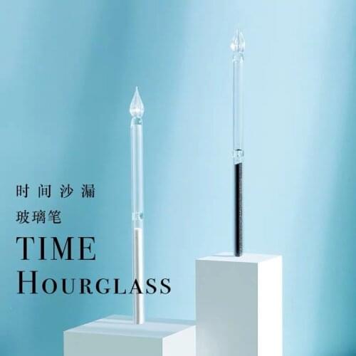 Time Hourglass Glass Pen Dip Pen Creative Statoinery